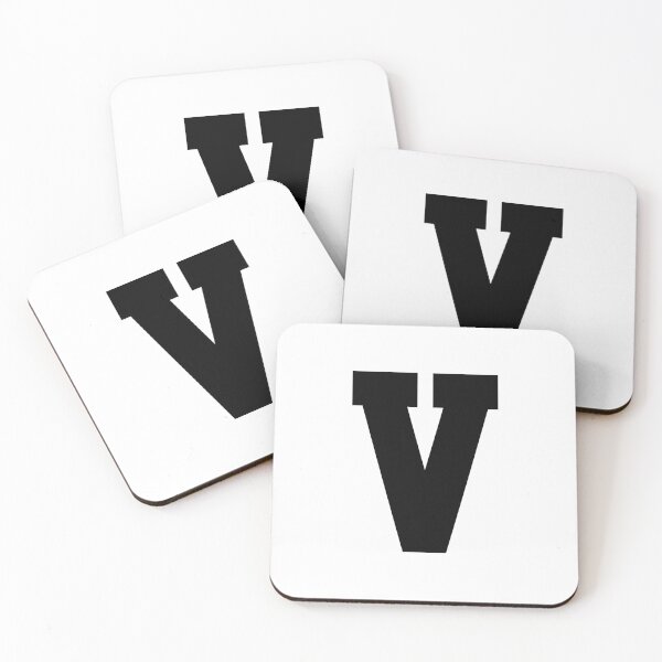 Item preview, Alphabet, Black V, Sports letter V designed and sold by TheCultStuff.