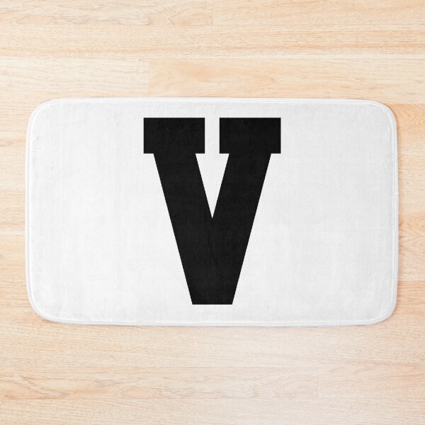 Item preview, Alphabet, Black V, Sports letter V designed and sold by TheCultStuff.