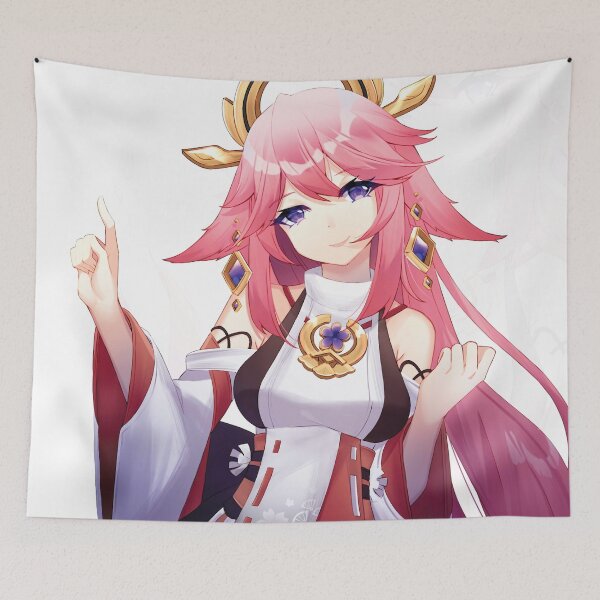 Item preview, Yae Miko Genshin Impact Drawing For Otaku designed and sold by zskasherman.