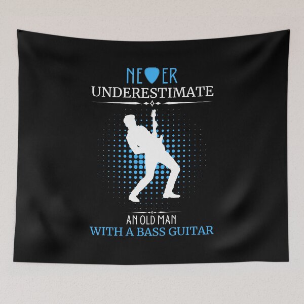 Item preview, Never Underestimate An Old Man With A Bass Guitar  - A cute and funny Bass Guitar gift designed and sold by dan2244.