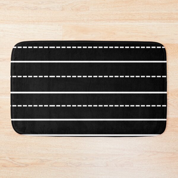 Item preview, Horizontal road pattern illustration. White lines on black background designed and sold by Giree07.