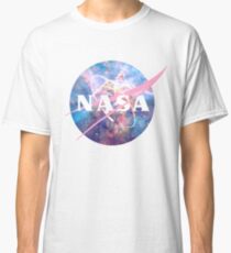 Pastel Nebula Nasa Logo Classic T-Shirt