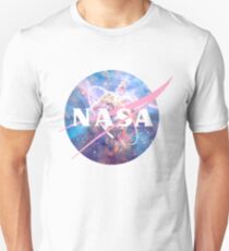 Pastellnebel Nasa Logo Slim Fit T-Shirt