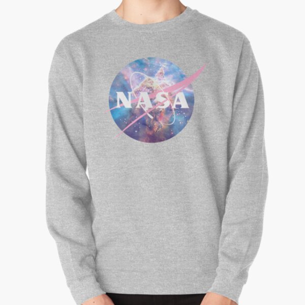 Pastel Nebula Nasa Logo Pullover Sweatshirt