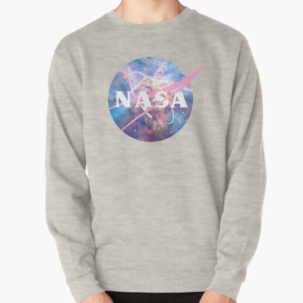 Pastel Nebula Nasa Logo Pullover Sweatshirt