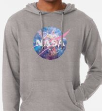 Pastellnebel Nasa Logo Leichter Hoodie