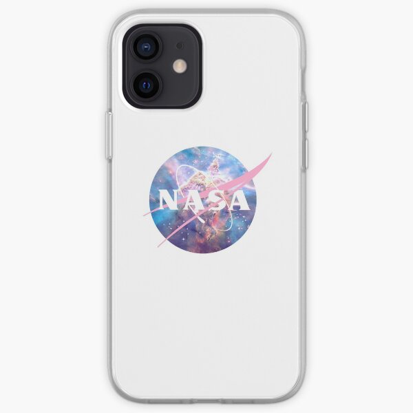 Pastel Nebula Nasa Logo iPhone Soft Case