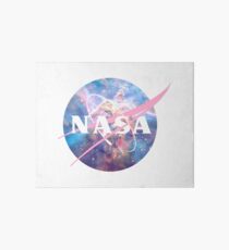 Pastellnebel Nasa Logo Galeriedruck