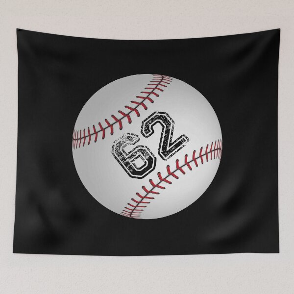 Item preview, Baseball ball number 62, sixty two designed and sold by TheCultStuff.