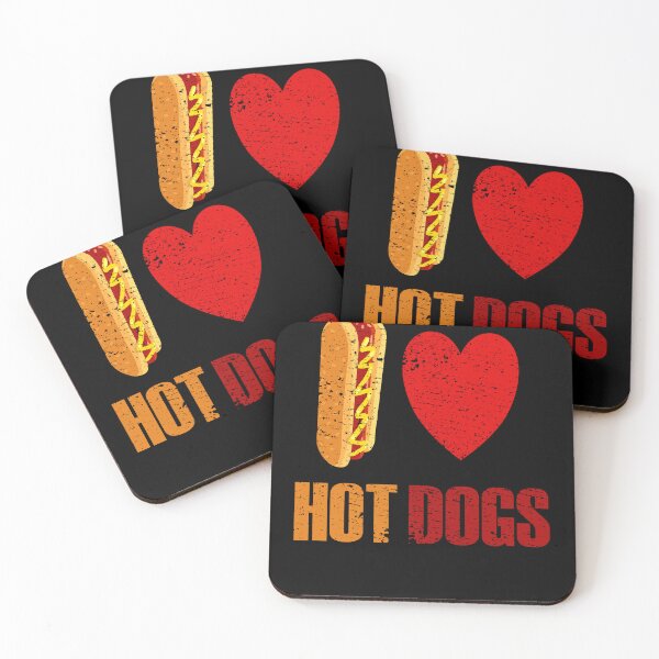 Item preview, I love HotDogs - FastFood love designed and sold by VitoTDesign.