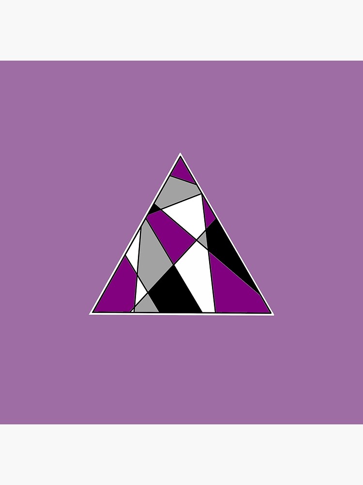 Asexual Flag Triangle Poster For Sale By Whisperingwisps Redbubble 