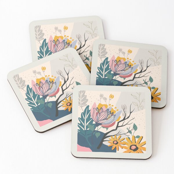Item preview, Abstract Colourful Flowers 20 designed and sold by simplydesignart.