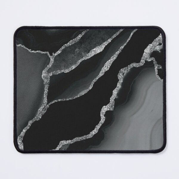 Item preview, Shades of Grey Black Silver Geode Agate Slice designed and sold by Lucky-Town-Art.