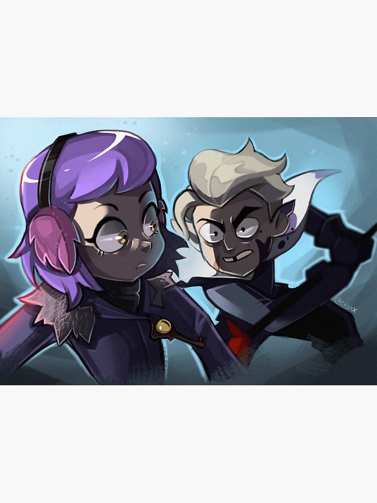 "Fighting Scene Amity x Hunter STICKER" Sticker by Ckjax Redbubble