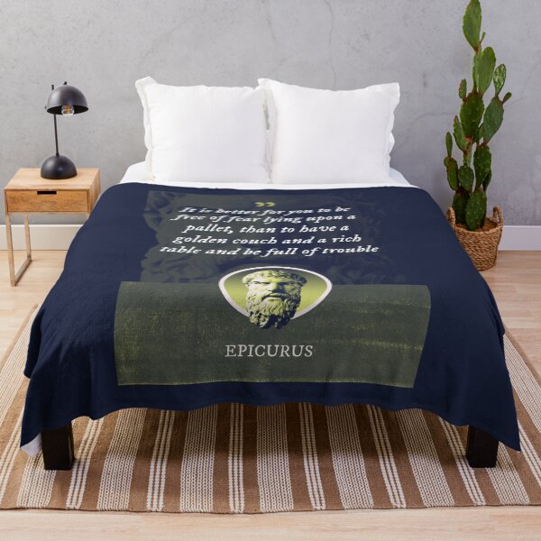 Item preview, Epicurus - It is better for you to be free of fear lying upon a pallet, than to have a golden couch and a rich table and be full of trouble designed and sold by Syahrasi.