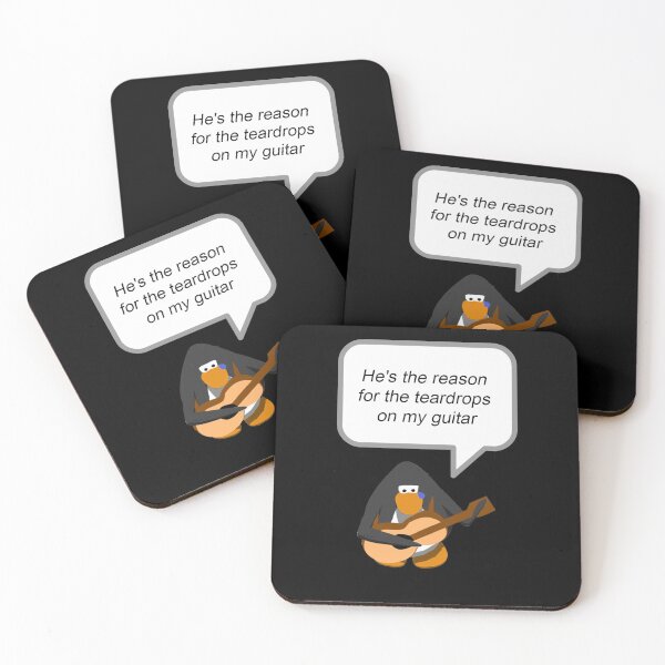 Item preview, Teardrops on my Guitar - Club Penguin Sticker designed and sold by AlexieLopezs.