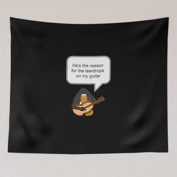 Item preview, Teardrops on my Guitar - Club Penguin Sticker designed and sold by AlexieLopezs.
