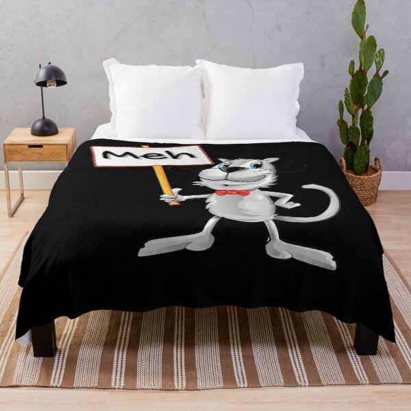Item preview, Funny Meh Cat  designed and sold by linzhsantosf.
