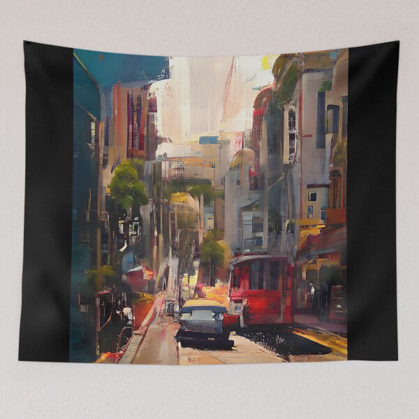 Item preview, colorful San Francisco streets designed and sold by ururuty.