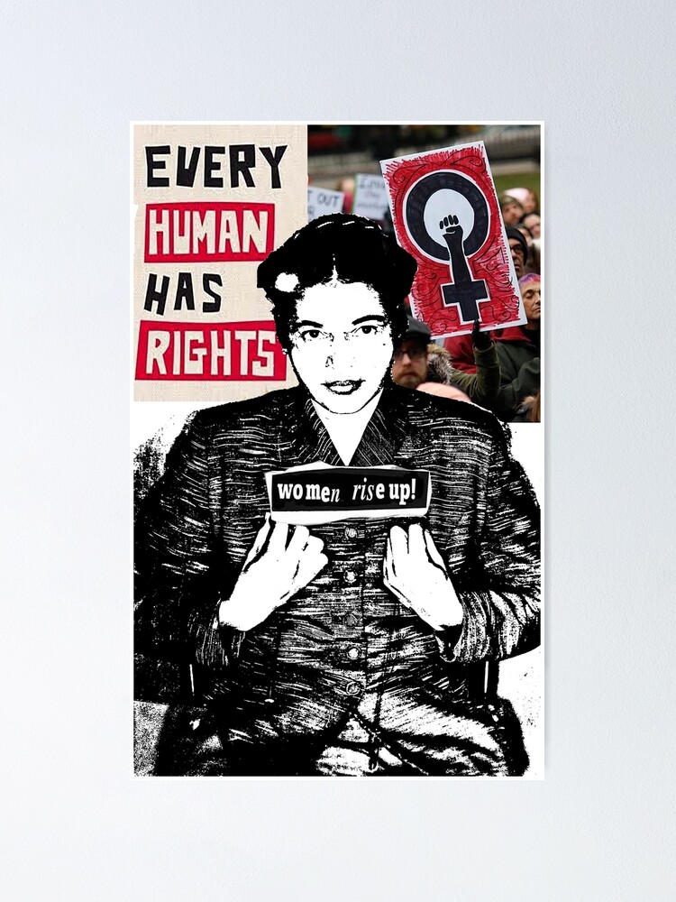 One Person Can Change The World Rosa Parks Poster By Chainfemale Redbubble
