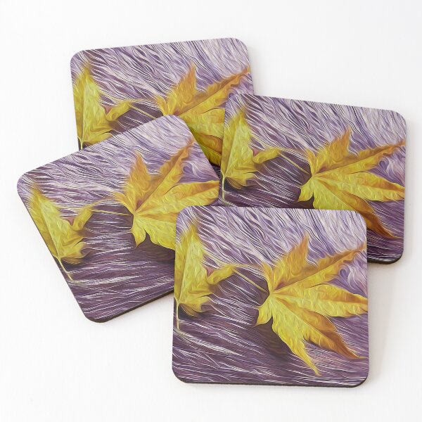 Item preview, Golden Dry Maple Leaves in Water designed and sold by fatenanwar.