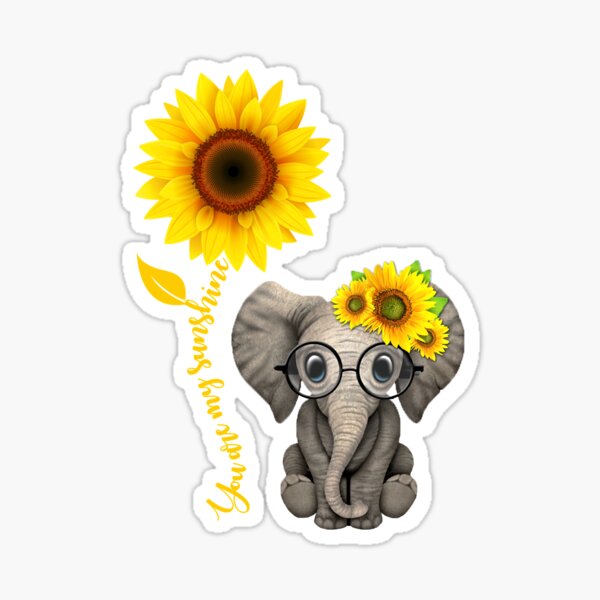 Pegatinas: Girasol Elefante Eres Mi De Sol | Redbubble