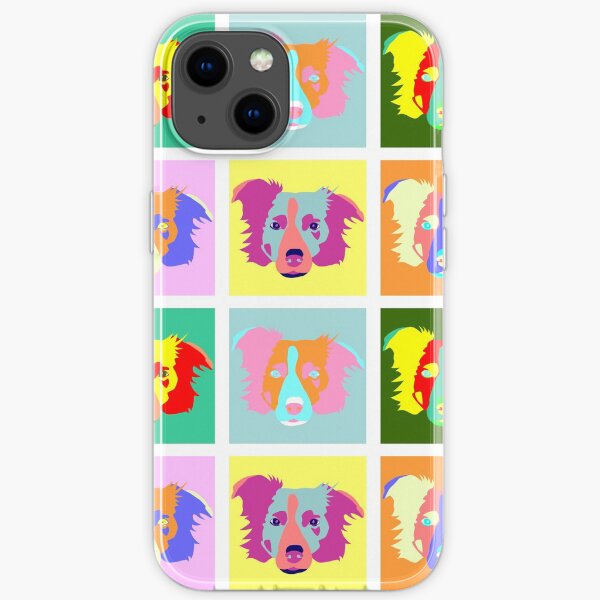 Border Collie Pop Art iPhone Soft Case