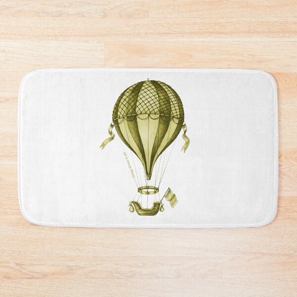 Item preview, Vintage Hot air Balloon Illustration: Rising Above It All designed and sold by Happy Puppy Print On Demand.