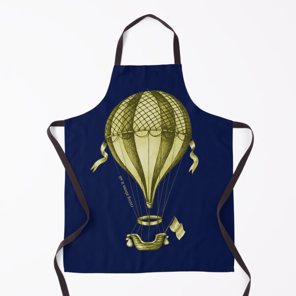 Item preview, Vintage Hot air Balloon Illustration: Rising Above It All designed and sold by Happy Puppy Print On Demand.