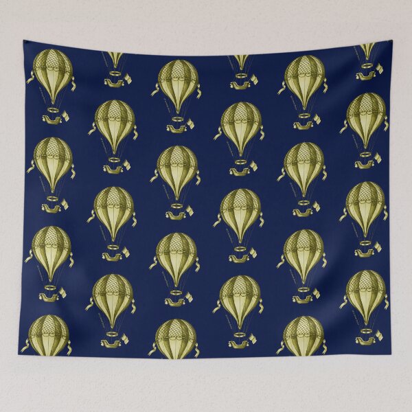 Item preview, Vintage Hot air Balloon Illustration: Rising Above It All designed and sold by Happy Puppy Print On Demand.