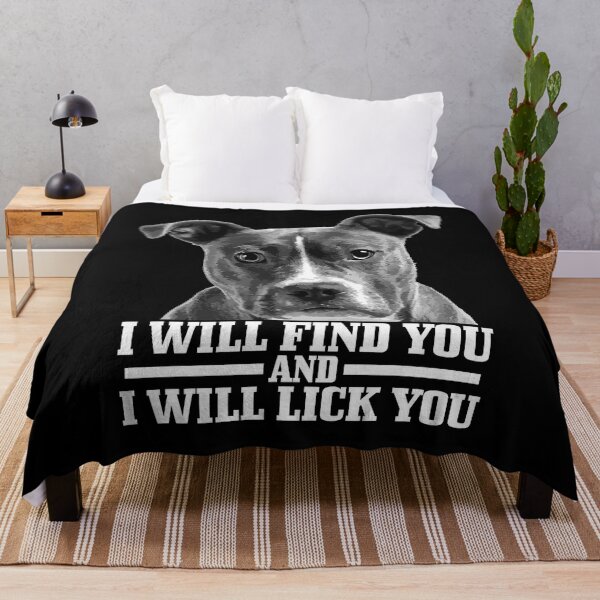 Item preview, Pitbull I Will Find You And Lick You Funny Pitbull Mom Dad designed and sold by PerkinsAarav.