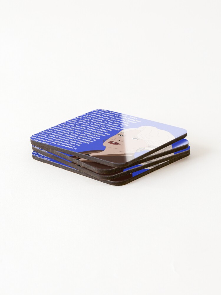 Thumbnail 4 of 5, Coasters (Set of 4), Blue designed and sold by Reed-horton88.