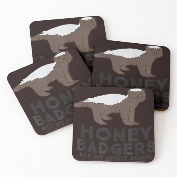 Item preview, Cute Badgers Are My Spirit Animals Honey Badger designed and sold by FondaLeone.