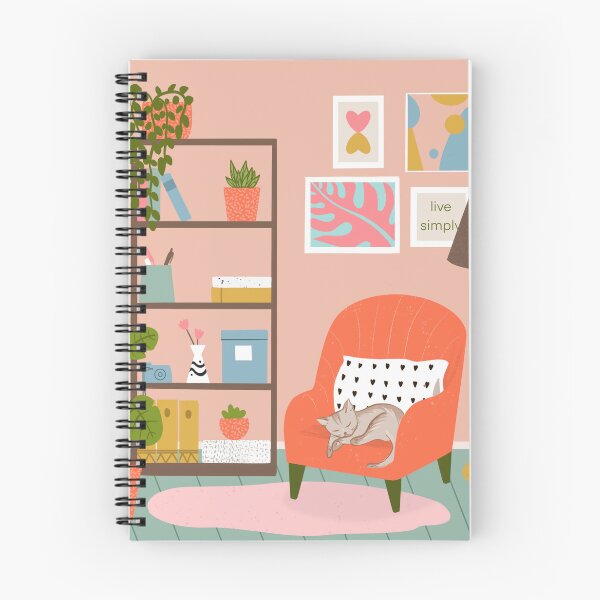 Item preview, Cozy room with a kitten designed and sold by EszterLarisArts.