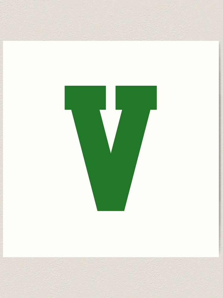 Alphabet Letter 'V' - Sport/School Colors by Art G, Download free STL  model