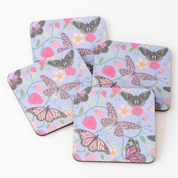 Item preview, Strawberry butterflies  designed and sold by Papergrape.