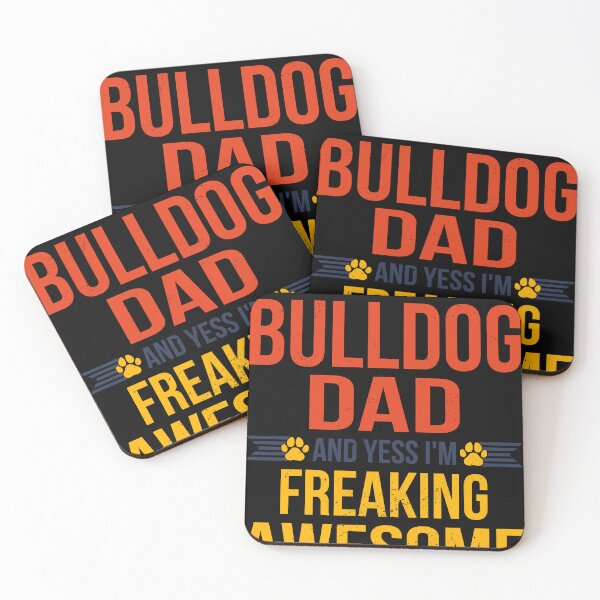 Item preview, Awesome Bulldog Dad Quote Fathers Day Funny Dog Lover designed and sold by RJ-Art.
