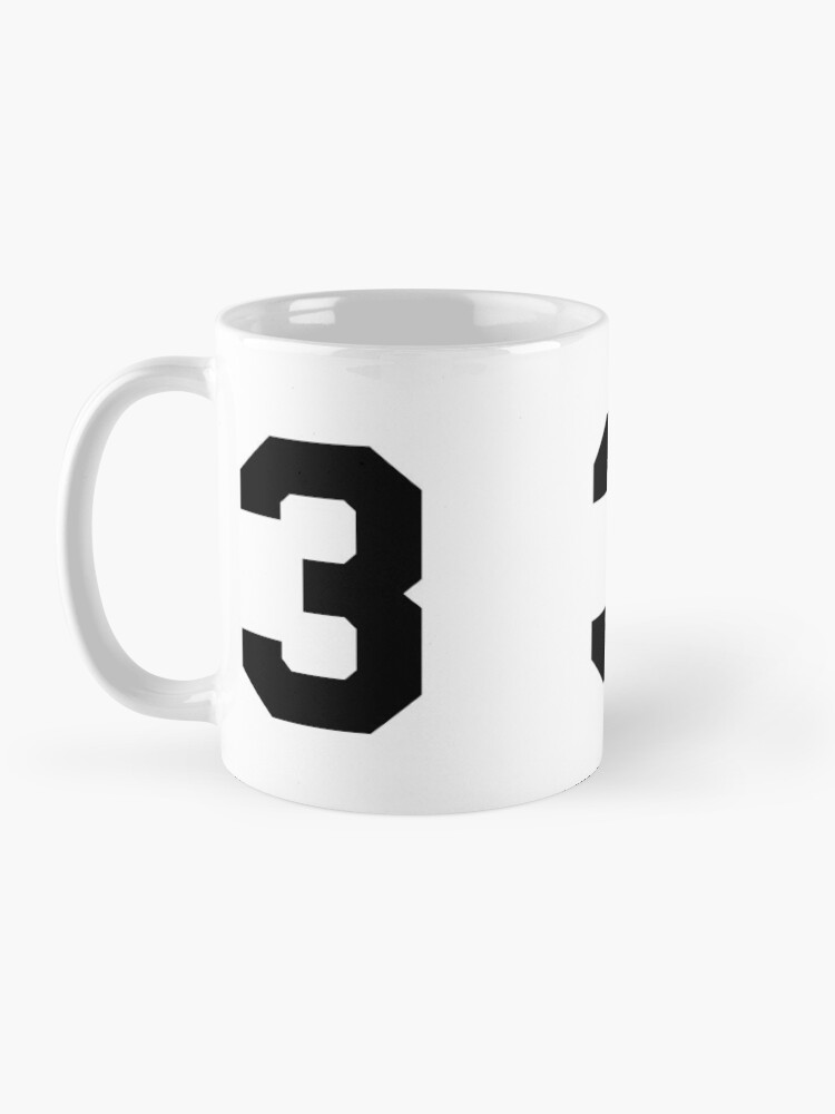 3 - number 3 - jersey number for sportsteam' Mug