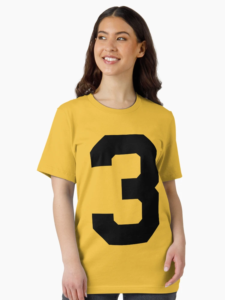 Number 3, Black three, Sports number 3