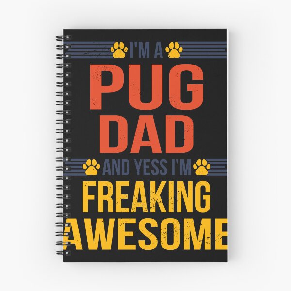Item preview, Awesome Pug Dad Quote Fathers Day Funny Dog Lover Saying designed and sold by RJ-Art.