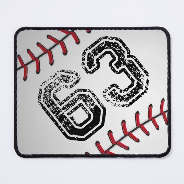 Item preview, Baseball ball number 63, sixty three designed and sold by TheCultStuff.