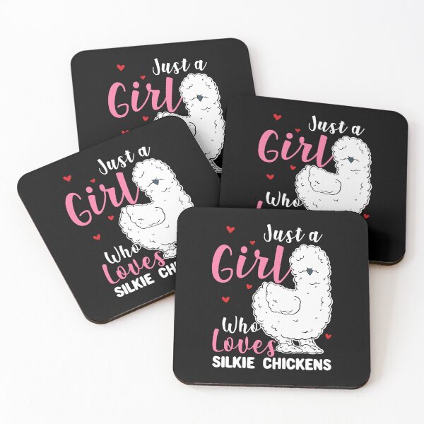 Item preview, Just A Girl Who Loves Silkie Chickens designed and sold by davetmccall.