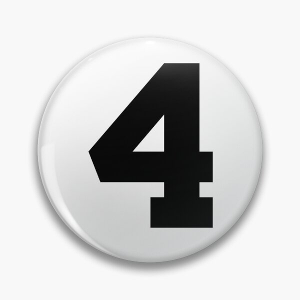 Item preview, Number 4, Black four, Sports number 4 designed and sold by TheCultStuff.