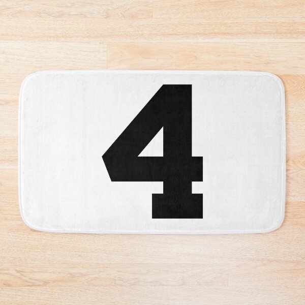 Item preview, Number 4, Black four, Sports number 4 designed and sold by TheCultStuff.