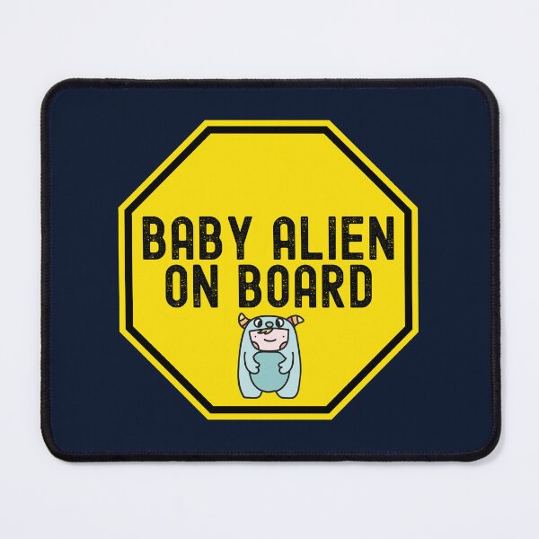Item preview, Funny baby alien on board  designed and sold by dacdibac.
