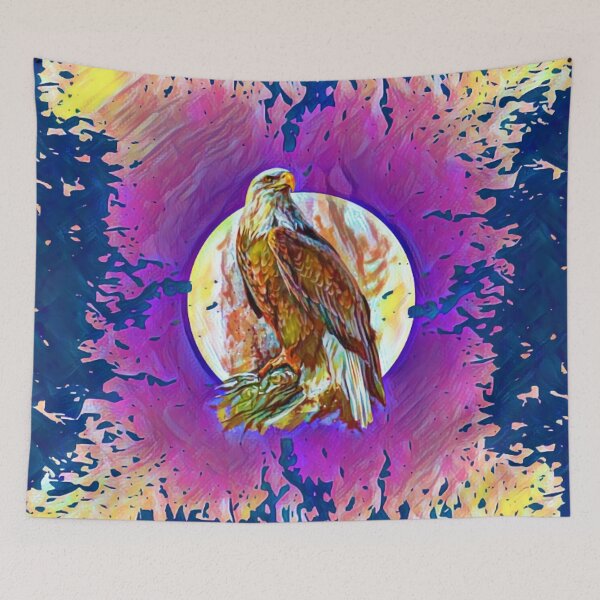 Item preview, Eagle Oil Painting designed and sold by DrawingAndText.