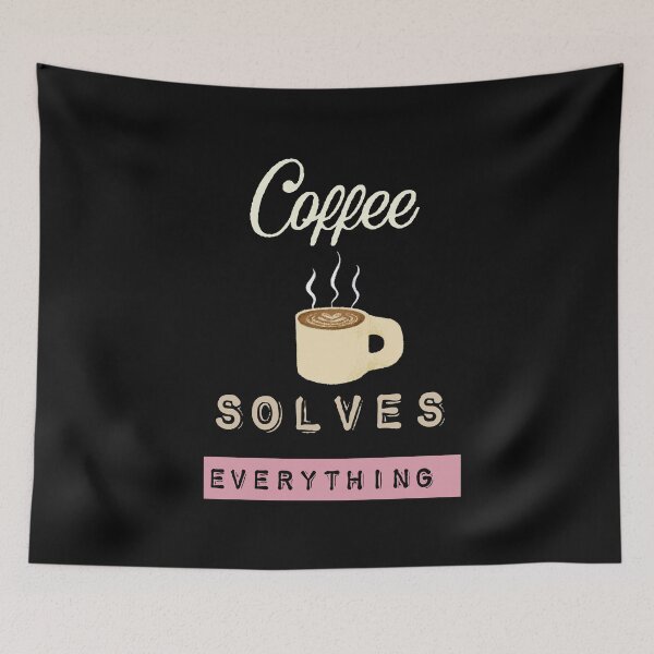 Item preview,  Coffee Solves Everything designed and sold by ZubiyaArt.