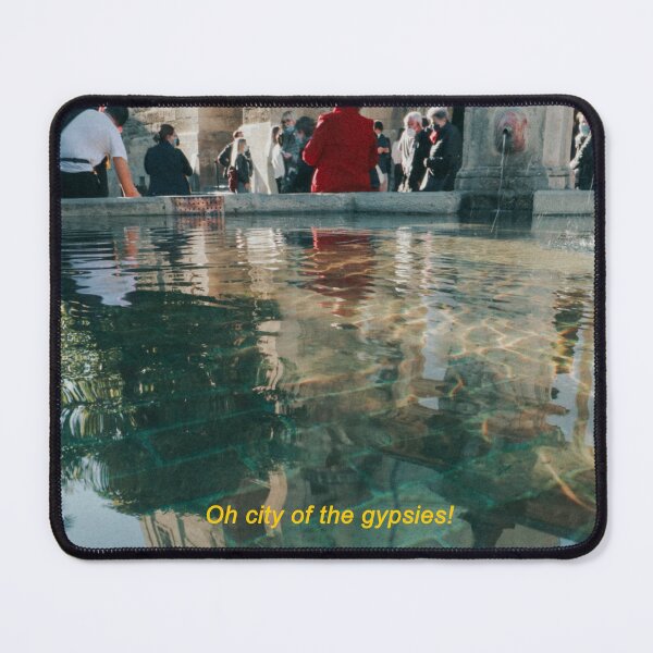 Item preview, Mosque Cathedral of Cordoba Fountain Water Reflection - Lorca Gypsy Poem designed and sold by Sitorus Sun.
