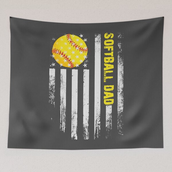 Item preview, Mens Softball DAD American Flag Father s Day 4th designed and sold by EliasaGomez.