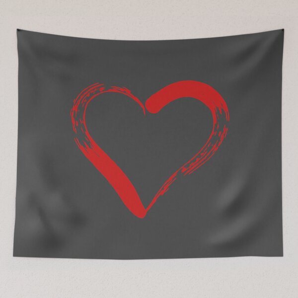 Item preview, red heart outline designed and sold by EliasaGomez.